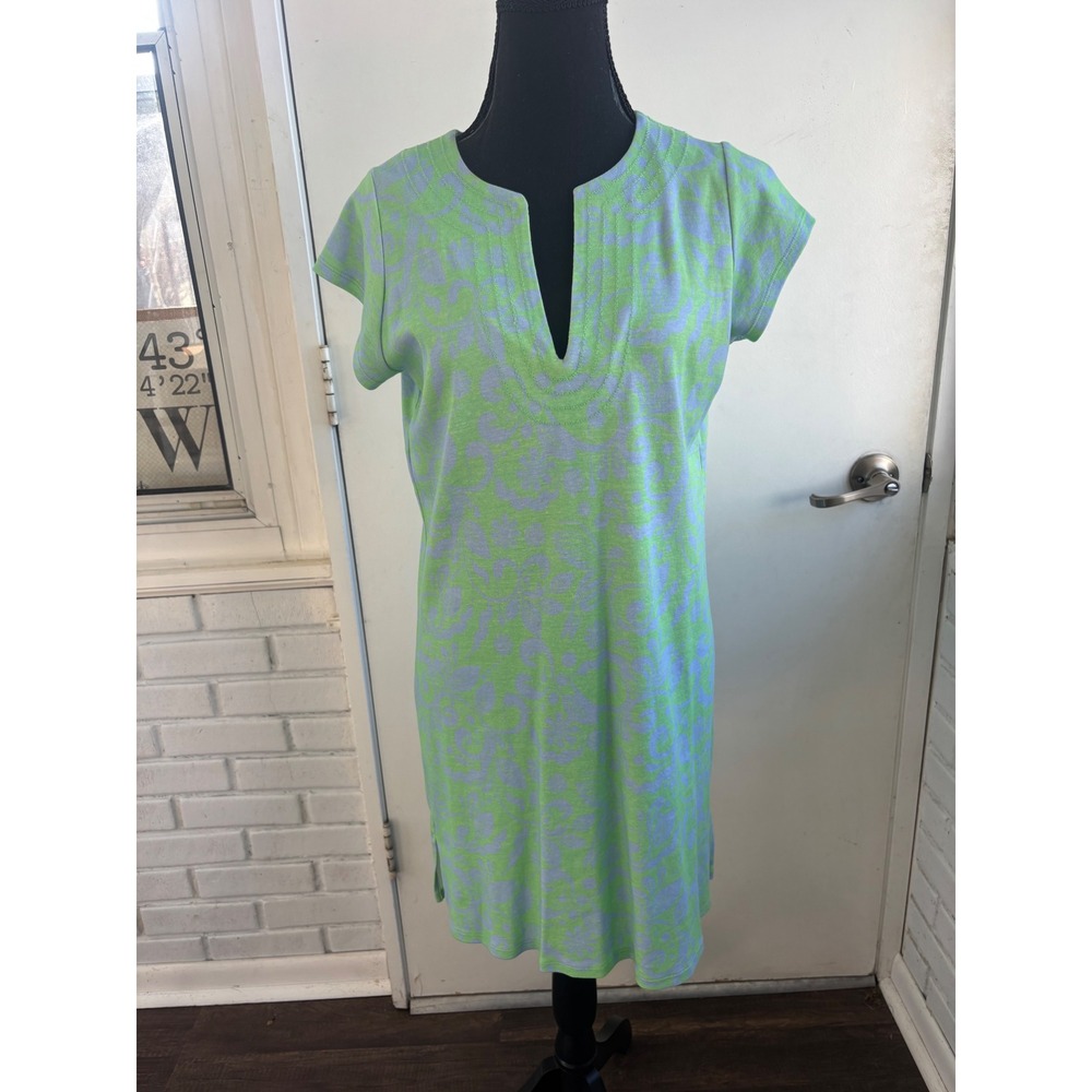 Hiho Josie Pima Cotton Shift Dress Small‎ coastal resortwear layered travel